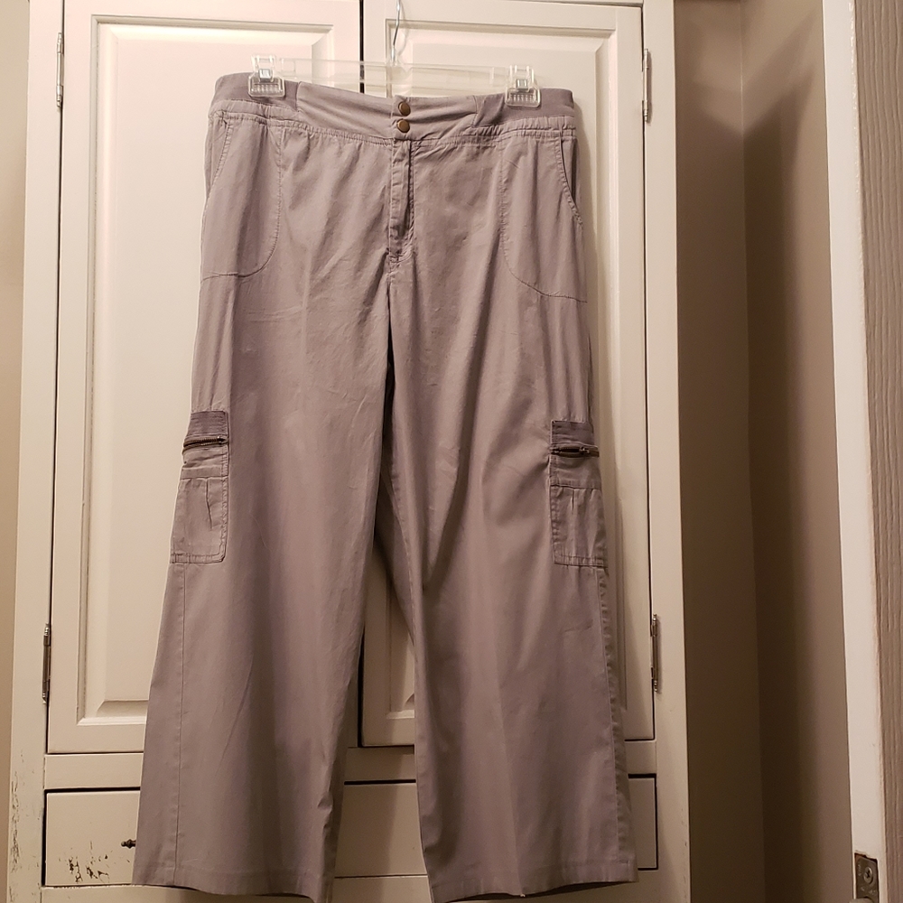 Soft Surroundings Cargo Pants, Ladies' P/L. Grey